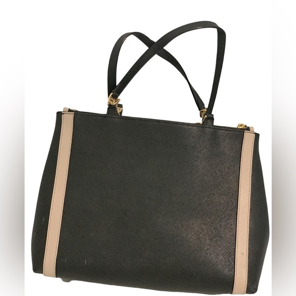 Kate Spade Hazel Court Mason Lacey Black and Gray Bow Handbag Tote Bag - Picture 7 of 12